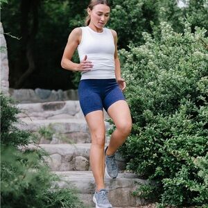 Dark Navy seamless hustle shorts